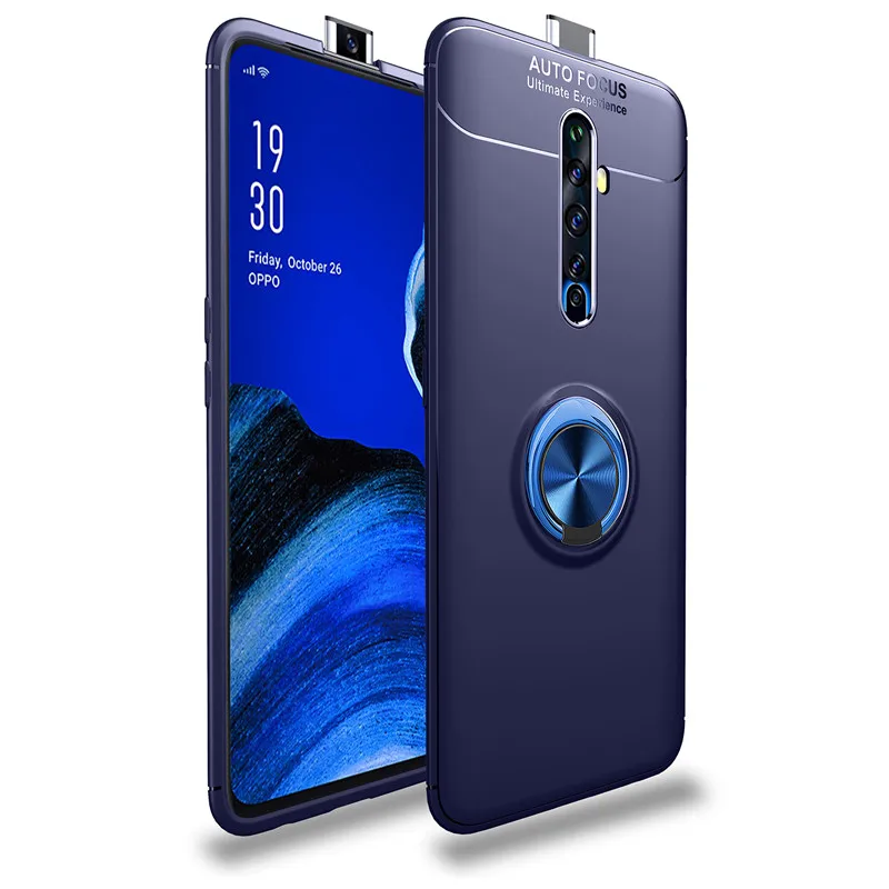 Металлический чехол с кольцом для пальца OPPO Reno Ace телефона автомобильный