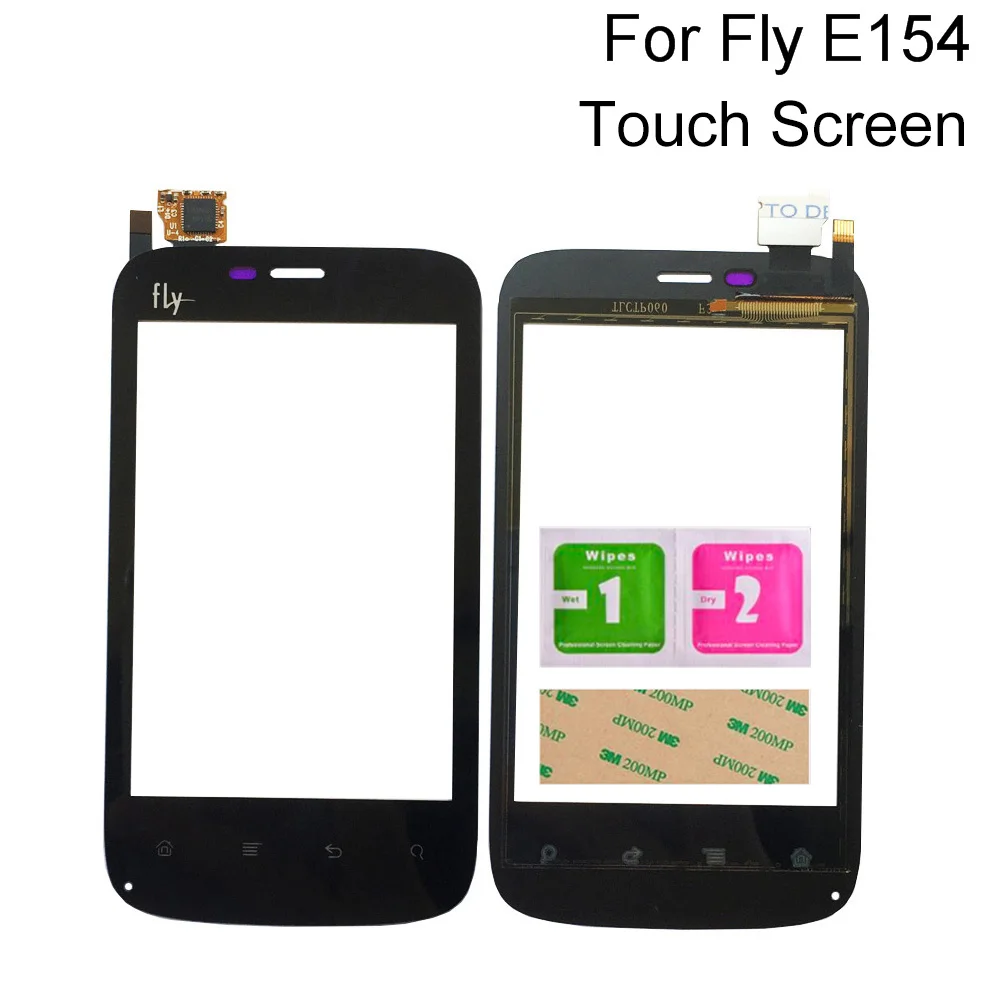 3.5'' Mobile Touch Screen For Fly E154 Digitizer Sensor Outer Glass Lens Panel Tools 3m Glue | Мобильные телефоны и