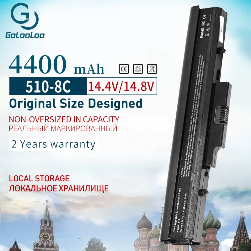 8 Celle 4400Mah Batteria Del Computer Portatile Per Hp 510 530 440264-Abc 440265 440266-Abc 440268-Abc 440704-001 441674-001 443063-001 Hstnn-Fb40