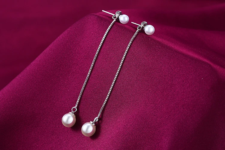 [HAESOOL] 韓国アクセ☆925silver☆Pearl One touch Earrings SOO & SOO Mond Pearl One-touch Earrings | KOODING