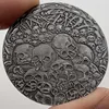 Cameo Cathedral Bas-relief skull Silver Coin Halloween Silver Plated Replica Coins Souvenir GIFTS ► Photo 3/5