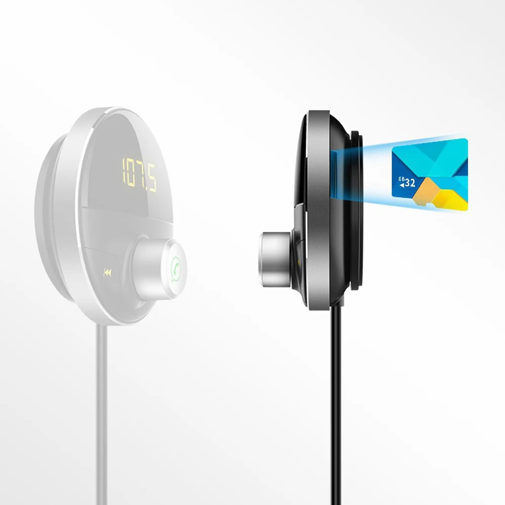 Беспроводной автомобильный Bluetooth fm-передатчик автомобильный комплект громкой связи MP3 плеер дисплей Поддержка AUX аудио воспроизведение USB кабель