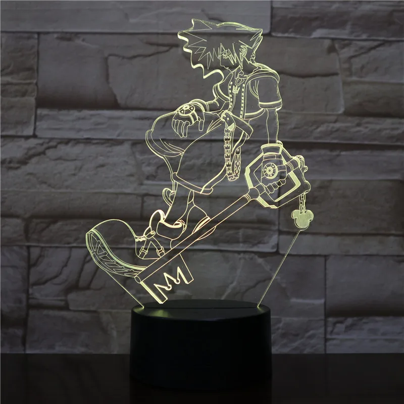 Sora Рисунок USB 3D светодиодный настольный светильник ночник многоцветный RGB декоративные огни для мальчиков детская игра "Подарки" дропшиппинг 2424