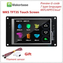 Impressora 3d display a cores completas montagem de atualização mks tft35 v1.0 tela sensível ao toque 3.5 polegadas unidade lcd tft 35 painel 3.5 monitor tft tft monitor