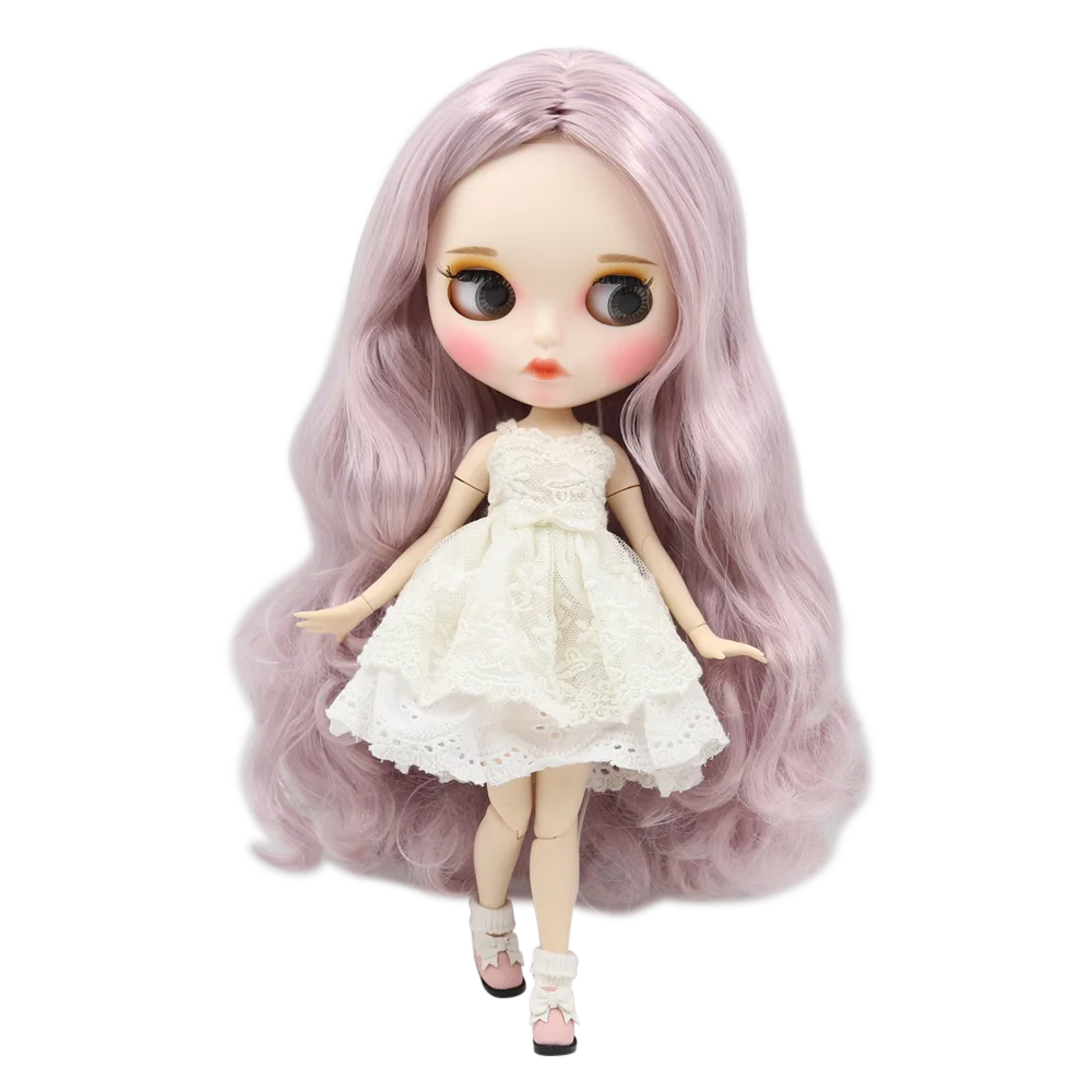 Ледяная фабрика 1/6 bjd шарнирный светильник для тела фиолетовые длинные вьющиеся
