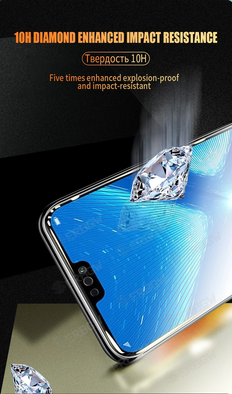 9D Anti-Burst Tempered Glass For Huawei Honor 7A 8A 9A 7C 8C 9C Protective Glass For Honor 7S 8S 9S 7X 8X 9X Screen Safety Film best screen guard for mobile