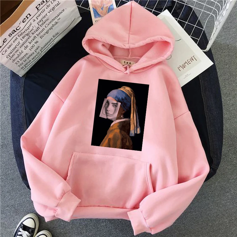 Женская толстовка Billie Eilish Bad Guy Harajuku, модная женская толстовка Ullzang в стиле хип-хоп, 90 s, графическая толстовка, уличная Толстовка