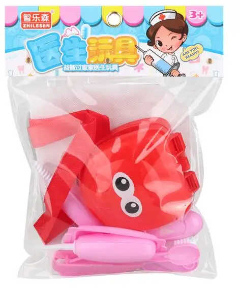 Pink 9pcs Детский набор доктора игрушки пластиковые детские развивающие игры крокодил стоматологический Медицинский Набор инструмент детский набор игрушки для детей мальчик девочка - Цвет: Pink 9pcs