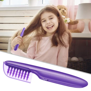 

Purple Electric Hair Comb Anion Hair Knot Special Comb Effectively Smooth Hair Hairdressing Hair Care Styling Tool Appliances