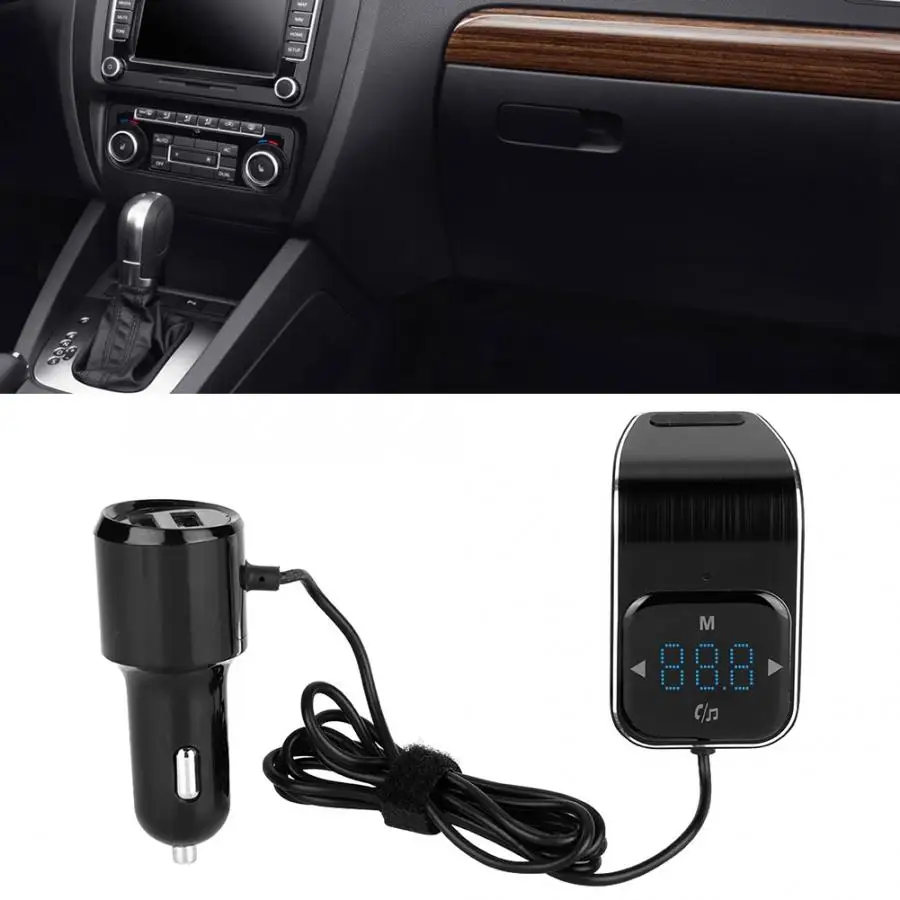 Легкий Автомобильный MP3 Bluetooth музыкальный плеер громкой связи аудио FM передатчик автомобильный MP3 музыкальный плеер автомобиль