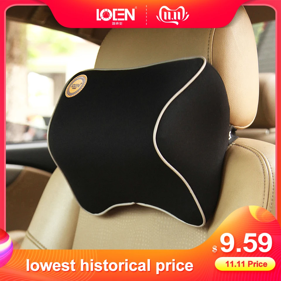 Achat 1 pièces oreiller de voiture espace mémoire mousse tissu cou appui tête bâches de voiture oreiller de voiture housse de siège de voiture appui tête cou oreiller pour la maison