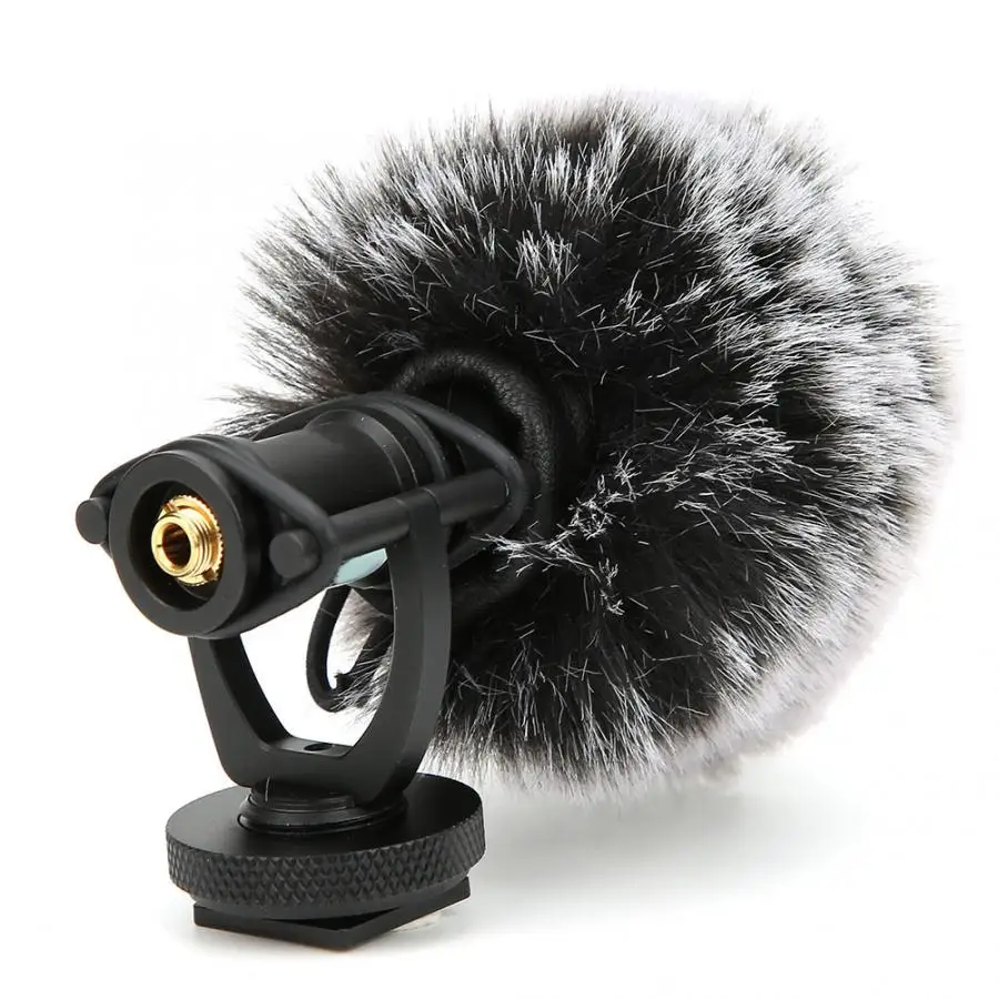 

FMC18 Professional Mini Cardioid Directional 3.5mm Condenser Microphone for Mobile Phone Camera Tablet for Interview Vlog Video