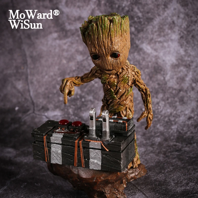 Groot Figurines De Film Bebe Gardien De La Galaxie Figurines Heros Modele Poupee Decoration De Bureau Cadeaux Pour Enfants Aliexpress