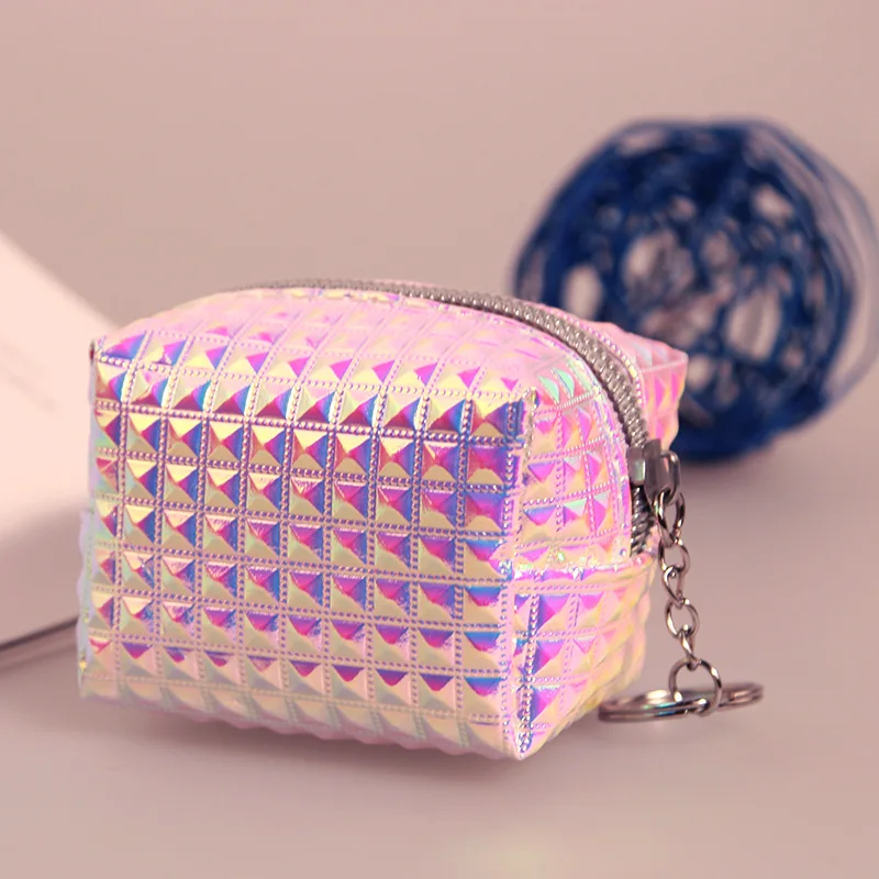 Manufacturers New Style Stereo Laser Purse Children Coin Wallet Waterproof Key-Ring for Women's Wallet Customizable