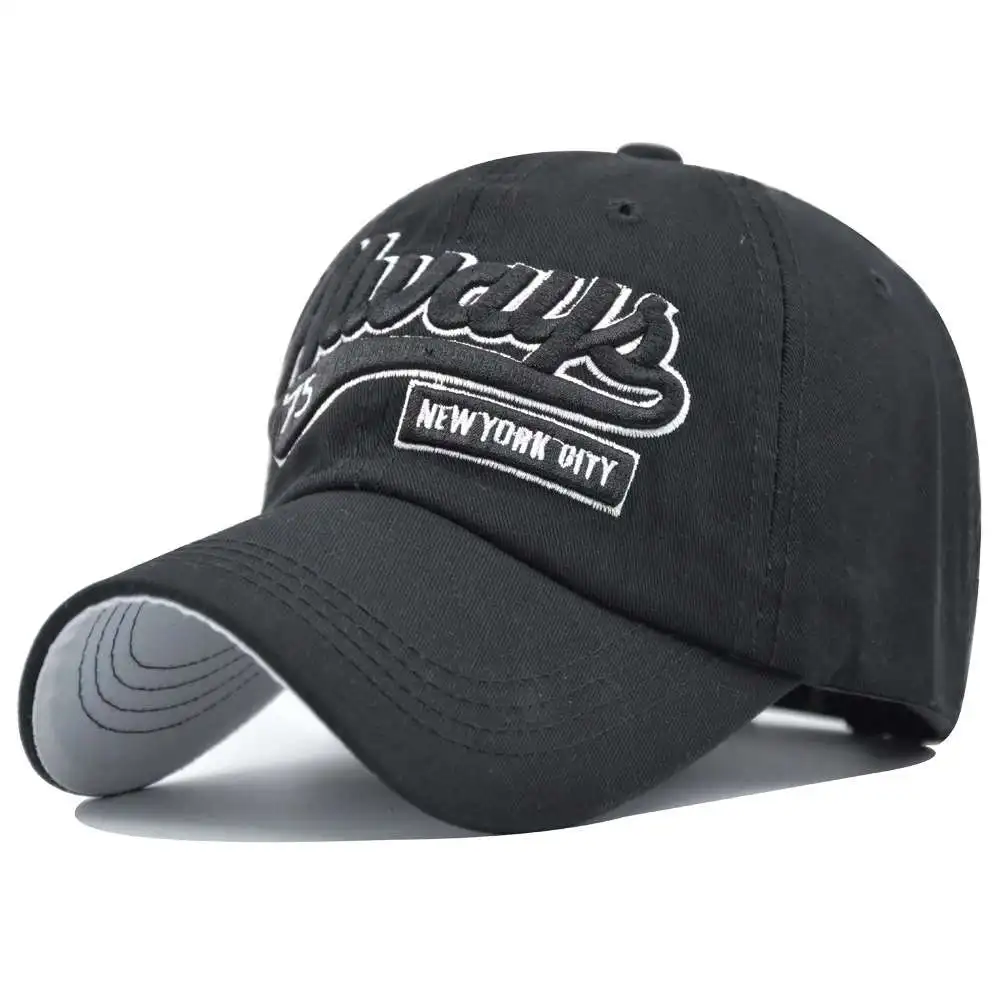 

Sports Embroider Letter Cap Mens Hat For Outdoor Fashion Line Baseball Cap Long Visor Brim Shade Snapback Sun Hat Bone Gorras
