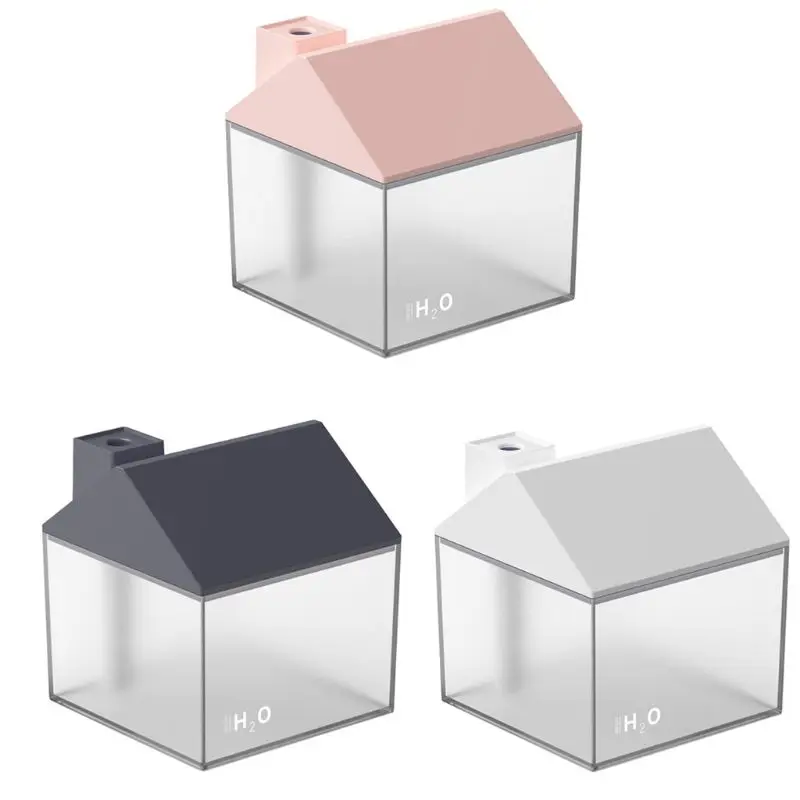 

250ML Little House Air humidifier Mist Maker Sprayer with USB Night Light Fan U1JE