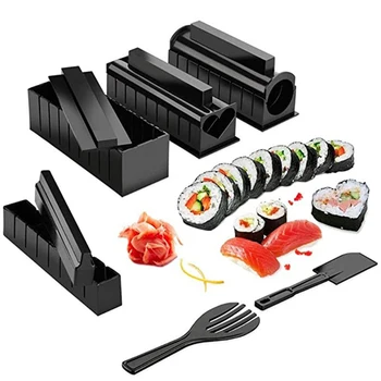 

10 PCS/Set Sushi Cooking Tools Kitchen Tools DIY Sushi Making Kit Roll Sushi Maker Rice Roll Mold Kitchen Sushi Tools