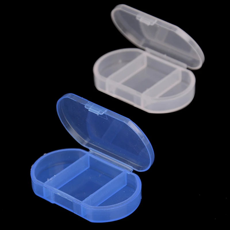 Чехол с держателем для хранения, органайзер, чехол-контейнер, 1 шт., портативный 2/3 сетчатый ящик для таблеток, таблеток, лекарств, хранения
