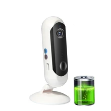 SNOSECURE Wireless Powered Battery Camera Home Security 720P Mini IPCamera WiFi Night Vision Camera Rechargeable PIR/Audio/Alarm