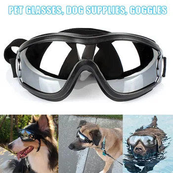 

Pet Dog Sunglasses Anti-fog UV Resistant Waterproof Goggles with Adjustable Strap MU8669