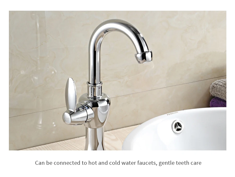 New Water Faucet Oral Irrigator Dental Flosser Portable 10 Tip Implement Irrigation Tooth Flossing Irrigation SPA Mouth Cleaner New Water Faucet Oral Irrigator Dental Flosser Portable 10 Tip Implement Irrigation Tooth Flossing Irrigation SPA Mouth Cleaner