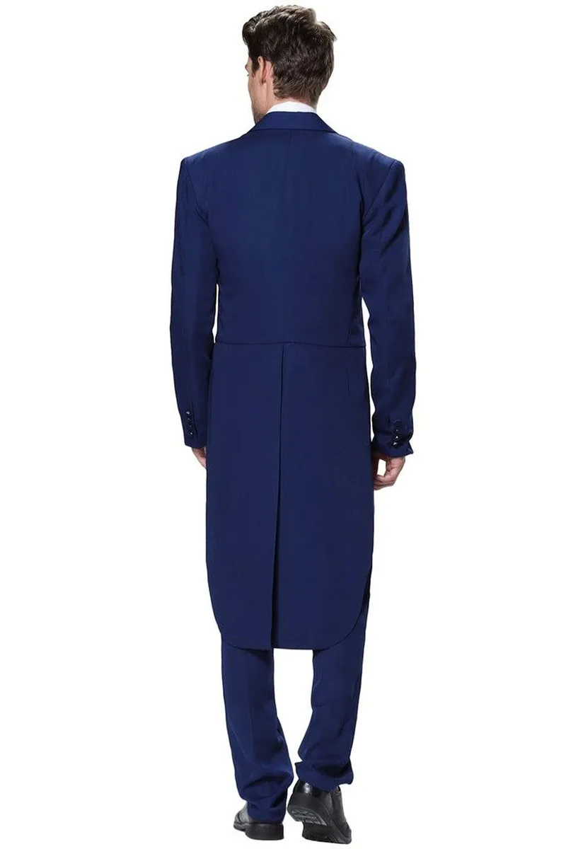 New Fashion Tuxedo Men's Three Piece New Wedding suit Tailcoat & Tuxedo Jackets Vest Pants Suits Costume Homme Long Terno 3