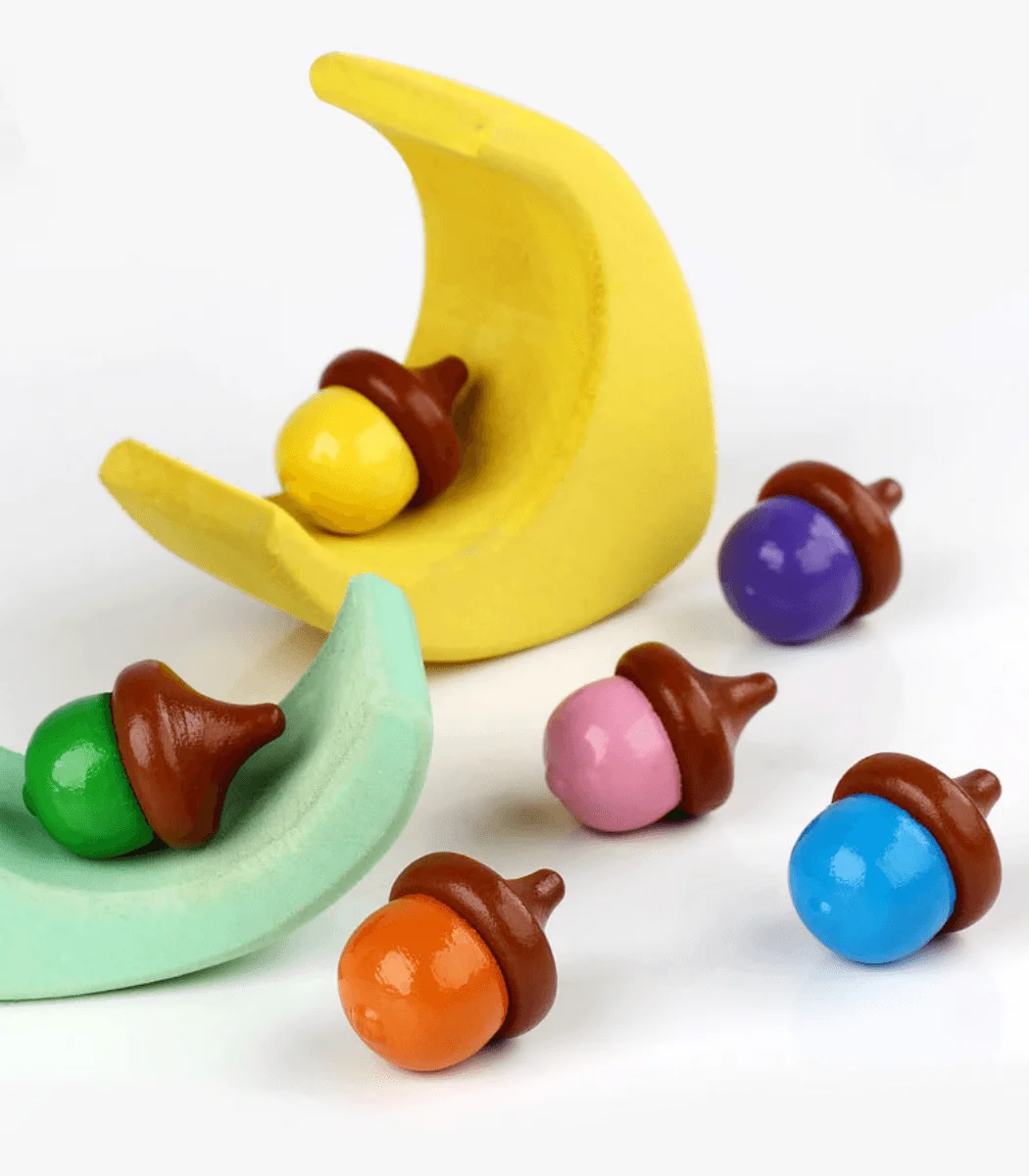 5pcs Diy Spinning Top Toy Wooden Top Educational Toys