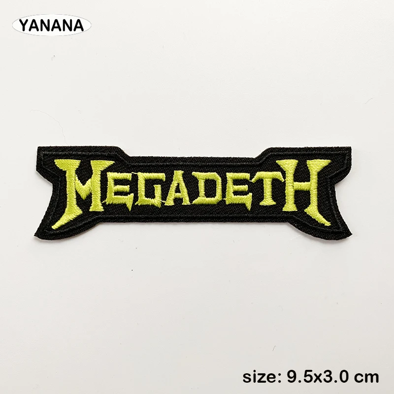 A Rock band Heavy Metal Band banner Patch Badges Embroidered Applique Sewing Iron On Badge Clothes Garment Apparel Accessories 