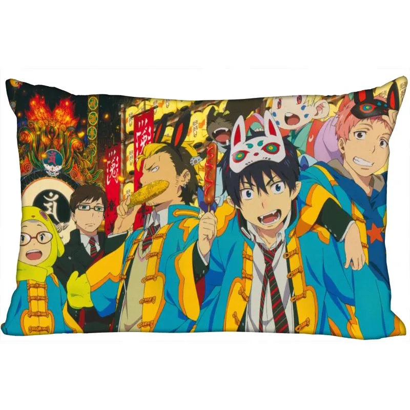 

New Blue Exorcist Anime Pillow Case Custom Wedding Decorative Pillowcase Cover Cases Gift Zippered Rectangle Pillow Case