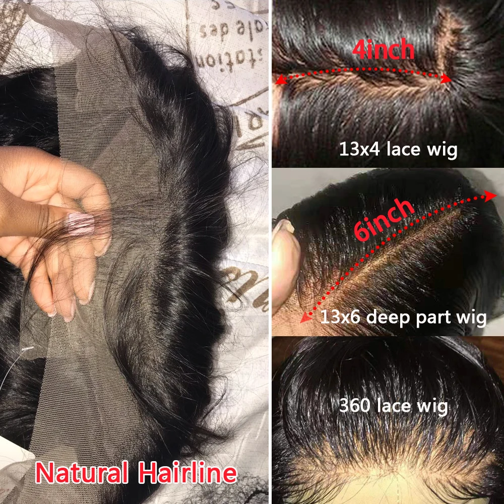  QT 13x4 Lace Front Human Hair Wigs for Black Women Remy Brazilian Kinky Curly 360 Lace Frontal Wigs