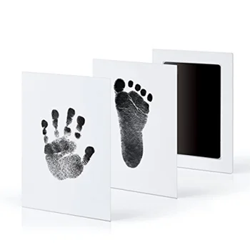 

Baby Care Non-Toxic Baby Handprint Footprint Imprint Kit Souvenirs Casting Newborn Baby Footprint Ink Pad Infant Clay Toy Gifts