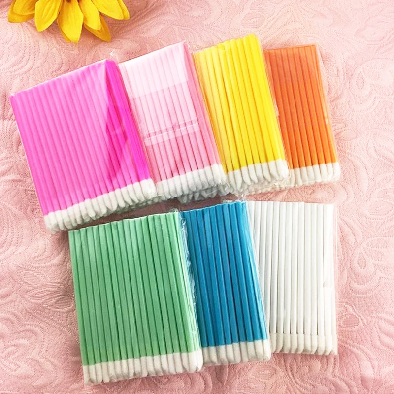 50 Pcs Disposable Lip Brush Eyelash Makeups Brushes Lash Extension Mascara Applicator Lipstick Wands Sets Cosmetic Makeup Tools