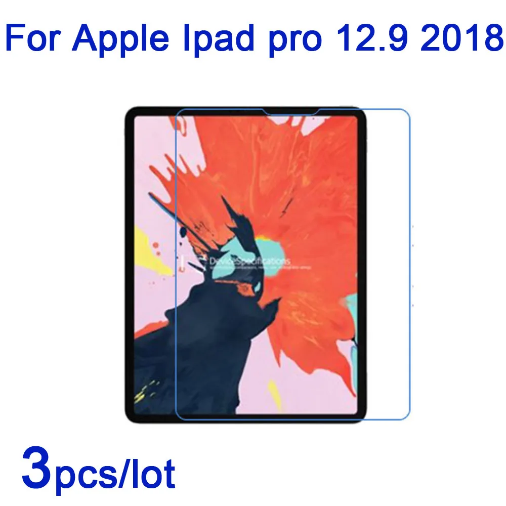 3 шт./партия для Apple iPad Pro 12,9() защита экрана ноутбука, мягкие прозрачные/матовые/нано анти-взрывные Защитные пленки для ноутбука