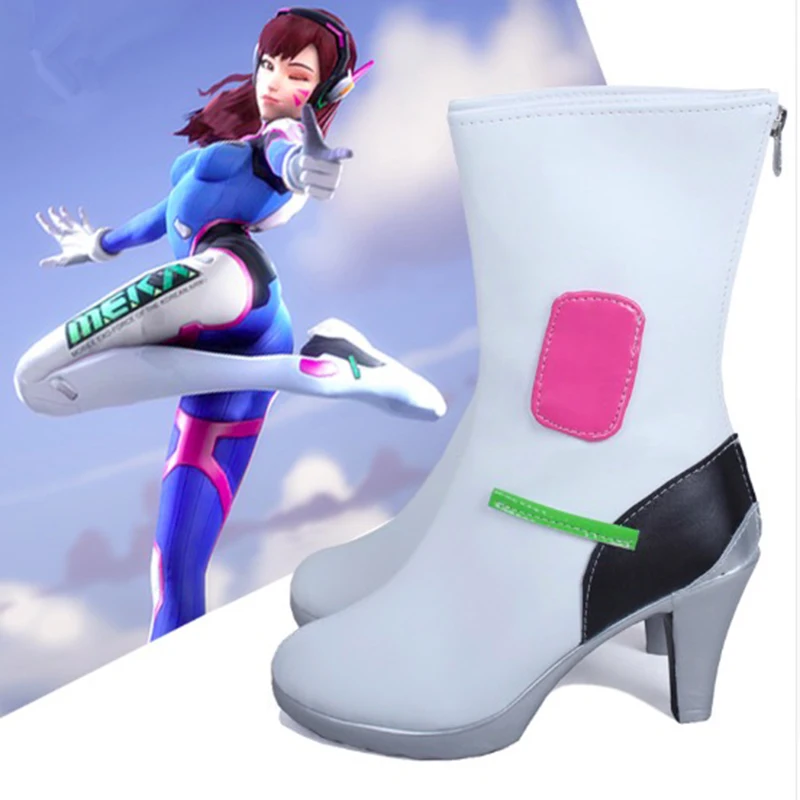 Game Ow Cosplay Shoes Dva Cosplay Shoes Boots Halloween Party Daily