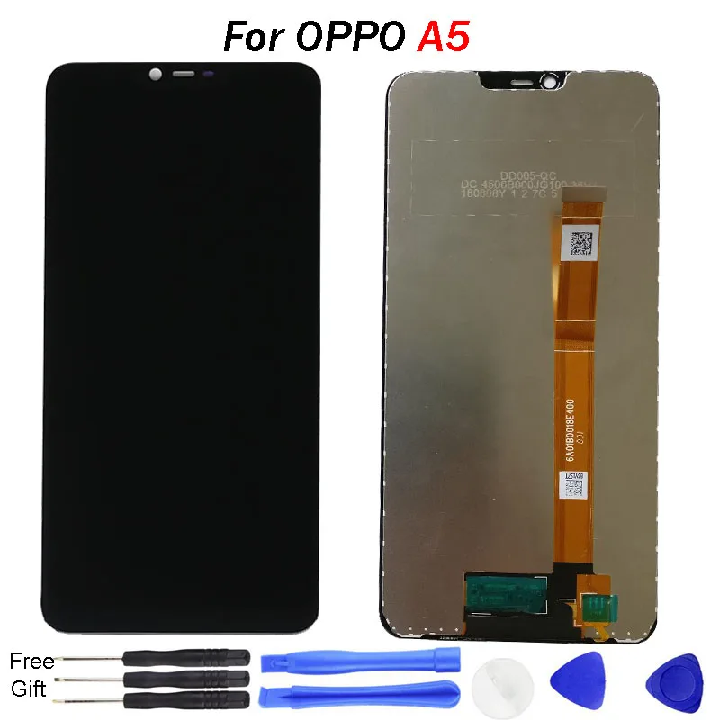 

6.2 inch For OPPO A5 LCD Display Panel Touch Screen Digitizer Assembly Replacement Parts 64GB 100% Test For OPPO A5 Display LCD