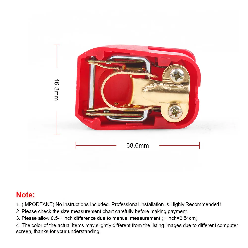2pc Car Boat RV Heavy Duty Quick Release Battery Terminal Clip Connector Clamp