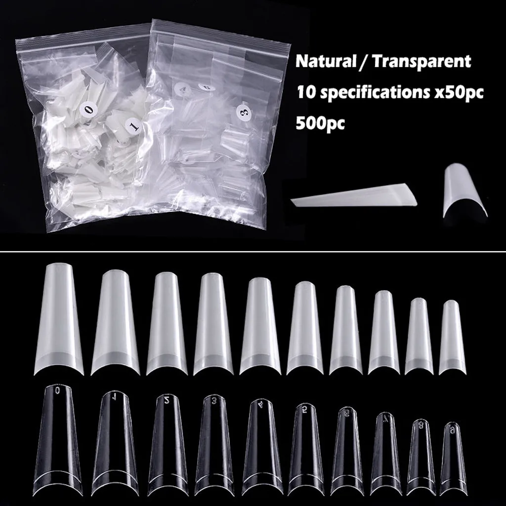

Pleated Non-trace Nail Tip Full Stick Short Version Of Droplet Tip False Nail Art Stickers Manicure Set DIY   