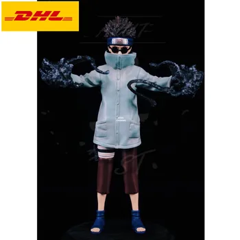 

9" Anime NARUTO Statue Konohagakurenosato Bust Aburame Shino Full-Length Portrait The Bear GK Action Figure Toy BOX 23CM V569