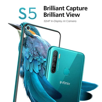 

Brand New Infinix S5 4G LTE New Mobile Phone Dual SIM 6GB RAM 128GB ROM MT6762 OctaCore 6.6" 4000mAh 13MP Android Smartphone