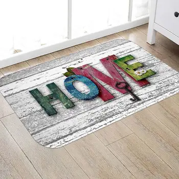 

3D HOME Modern Printed Flannel Area Rug Letter Printed Room Area Rug Floor Carpet For Living Room Bedroom Home Decorative Pad