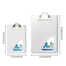 А4/А5 Алюминиевый Сплав Зажим для письма доска Противоскользящий файл ДВП линейка держатель бумаги