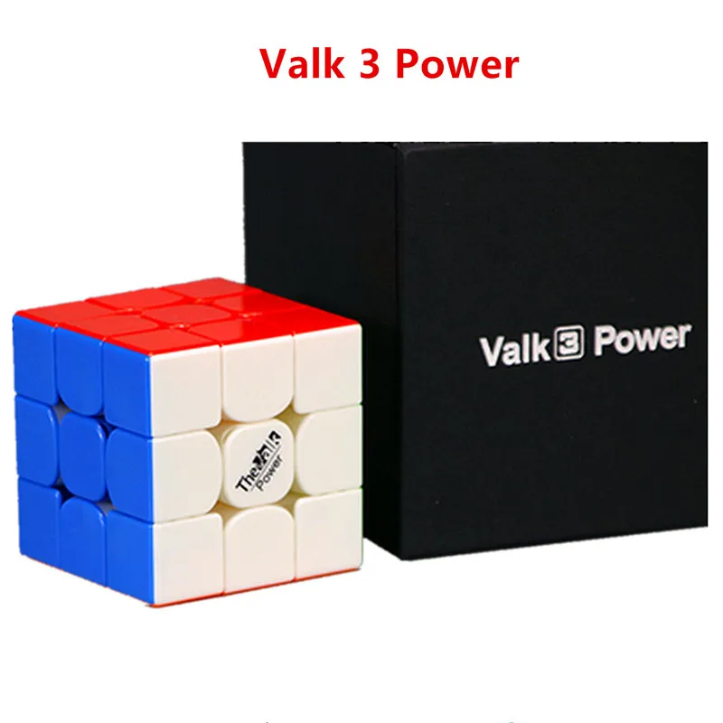 Power stickerless Qiyi 3x3x3 куб Valk3 power M Магнитный 3x3x3 магический куб Valk 3 power M 3x3 Магнитный скоростной куб Valk 3 M 3x3 куб-головоломка 3x3 - Цвет: Power stickerless