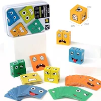 Face Expression Logic Interactive Changing Cube Table Games Educational Toy 1