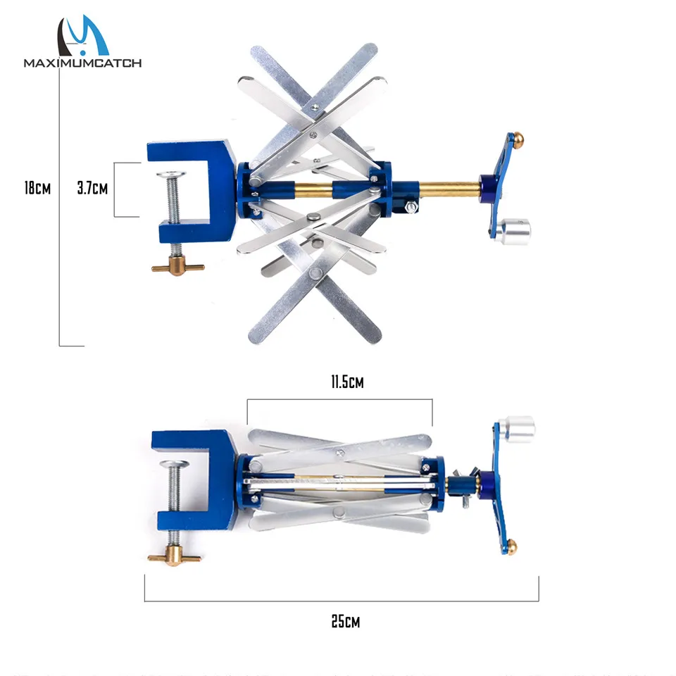 Maximumcatch Регулируемый Fly мотальное устройство для лески Нержавеющая сталь Летающая катушка, катушка для лески