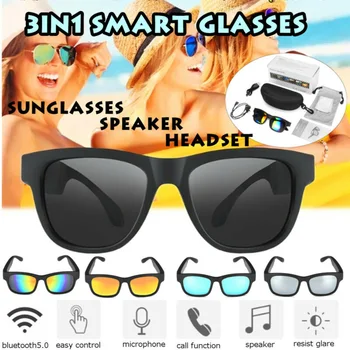 

Sunglasses Bluetooth5.0 External Speaker Headset Smart Glasses Stereo Waterproof IPX7 Headset Earphone Speakers With Mic