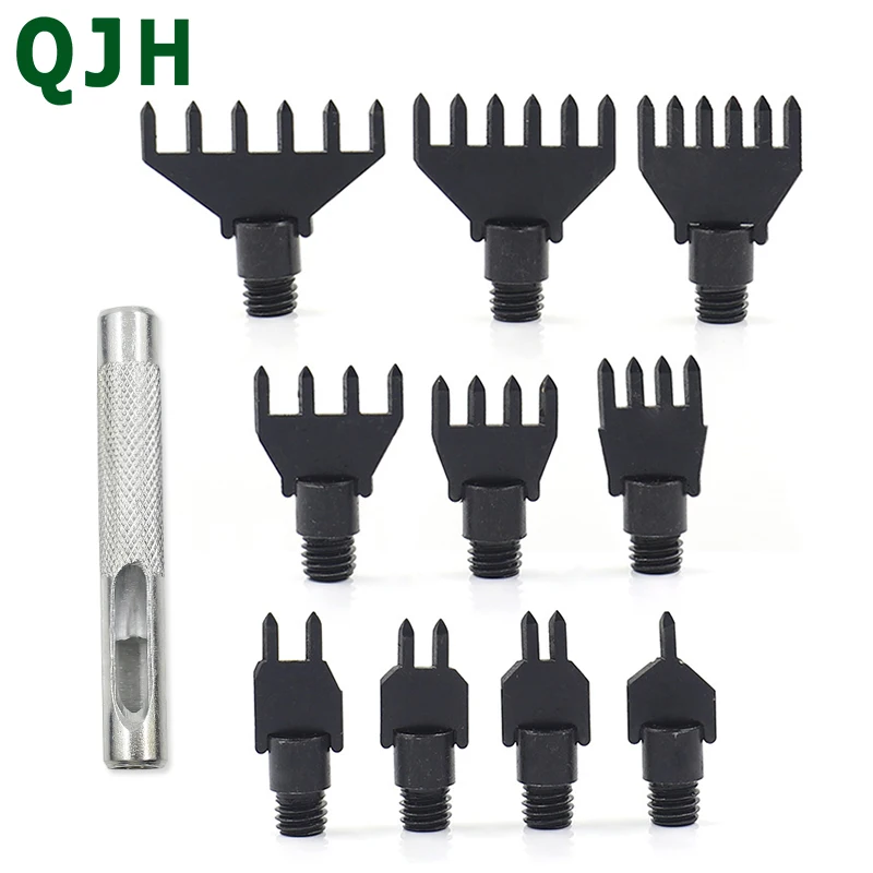 

Leather craft tools punching tools home sewing punching stitching punch replacement punching set tool manual DIY stitching punch