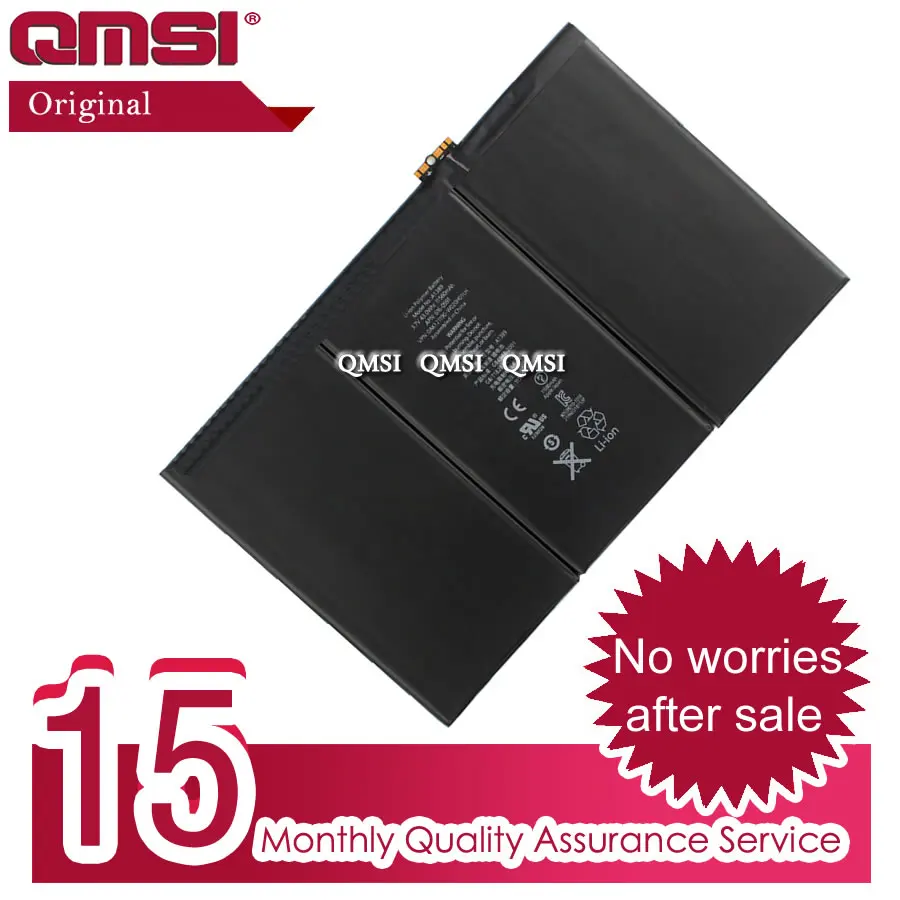 QMSI 3,7 V 11560 мА/ч, A1389 аккумулятор для ноутбука Apple iPad 3 3RD 4 поколения A1403 A1416 A1430 A1389 a1458 A1460