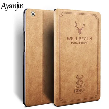 

Leather Stand Flip Cover For Huawei MediaPad M5 8.4 SHT-AL09 SHT-W09 Case Smart Auto Wake Sleep Retro Deer Pattern Skin film+pen