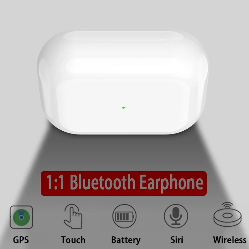 

I200000 TWS Bluetooth Earphone Smart Touch Control Ear Sensing Qi Wireless Charging Display Power Pop-ups Headset airpoder pro 3