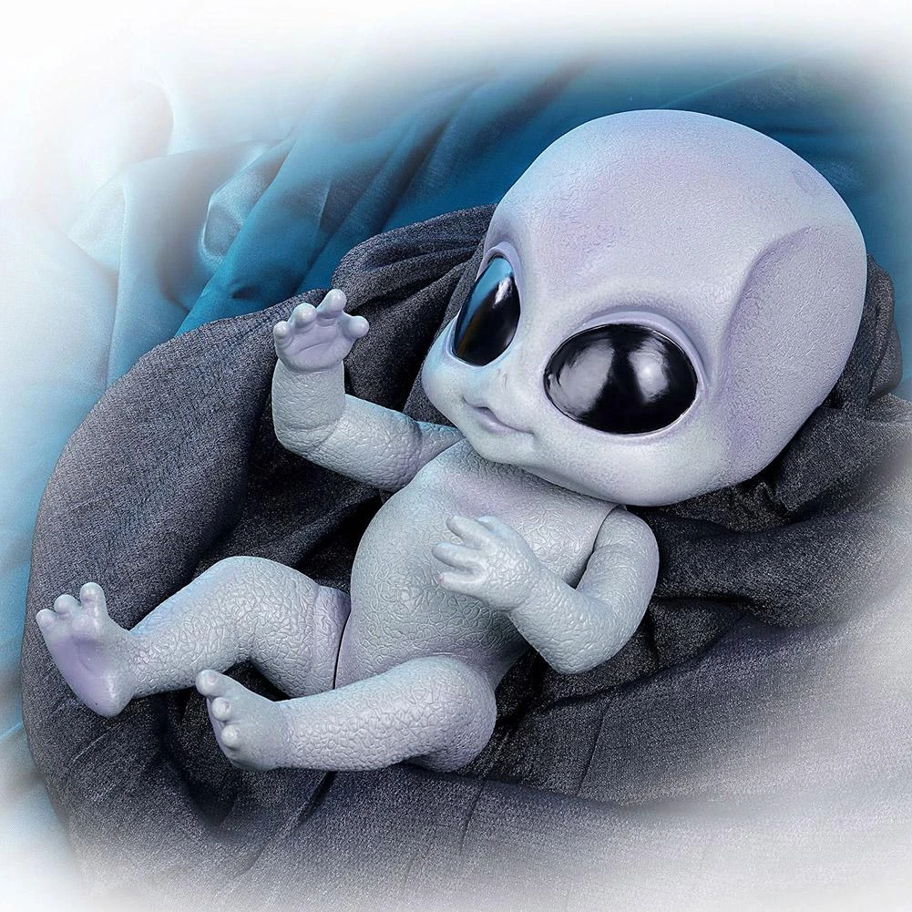 Rctown 14inch Bebe Reborn Silicone Realistic Reborn Baby Alien Doll Hand Detailed Paiting Vinyl Toy Collectible Baby Reborn Dolls Aliexpress